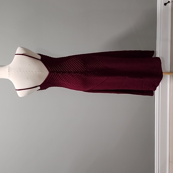 Tracy Reese Size 10 Burgundy Dress - Picture 8 of 16